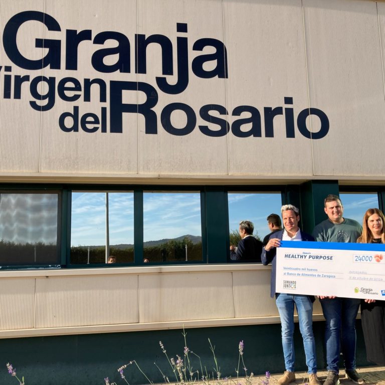 Donación GVdR 1 El Banco de Alimentos de Zaragoza recibe una donación de 24.000 huevos por parte de Elanco y Granja Virgen del Rosario