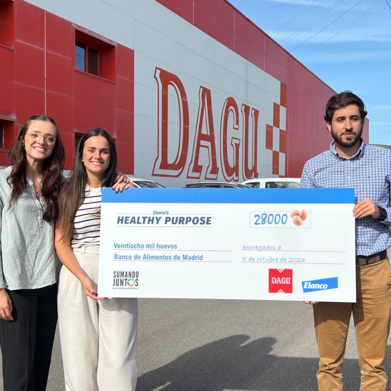 EHPDagu2 Elanco y la empresa DAGU han hecho una donación de 28.000 huevos al Banco de Alimentos de Madrid.