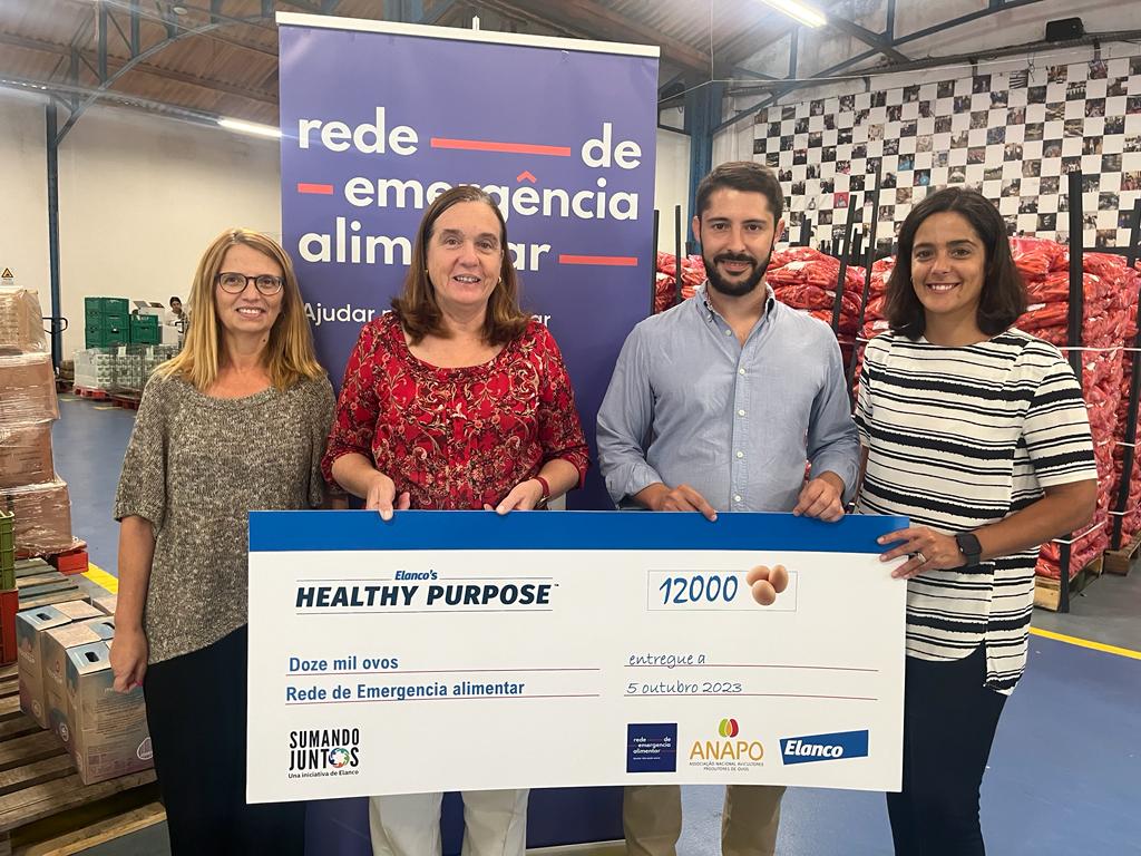 WhatsApp Image 2023-10-04 at 16.02.04 (7) La Rede de Emergencia alimentar en Portugal recibe una donación de 12.000 huevos por parte de Elanco y ANAPO