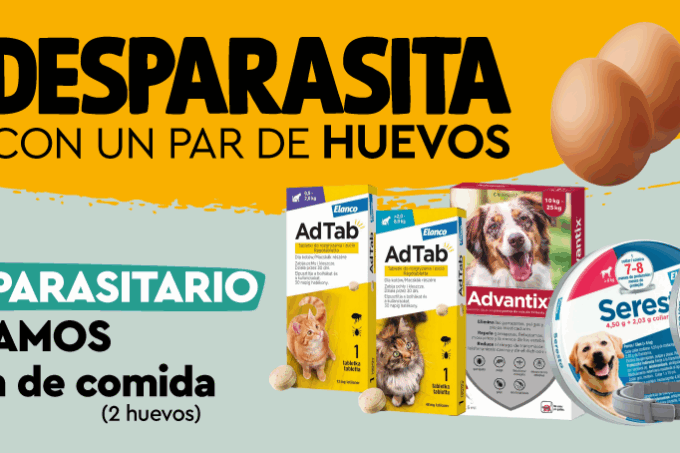 DESPARASITA CON UN PAR DE HUEVOS