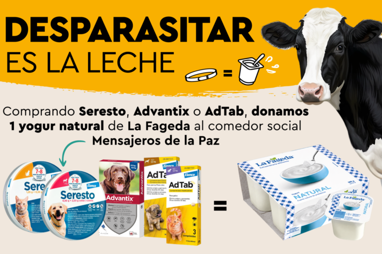 Campaña «Desparasitar es la leche»
